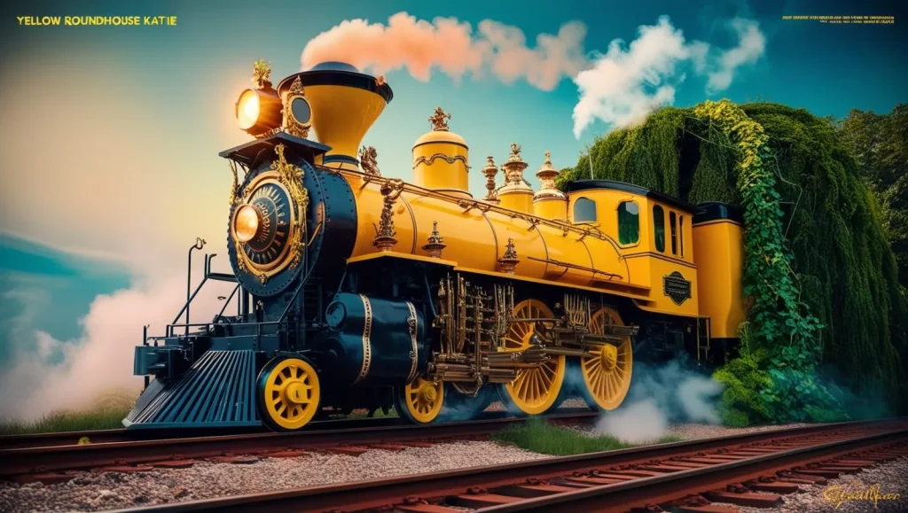 Yellow Roundhouse Katie Train